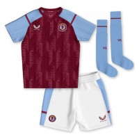 Aston Villa Moussa Diaby #19 Replika babykläder Hemmaställ Barn 2023-24 Kortärmad (+ korta byxor)